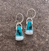 Opalized Chrysocolla earrings