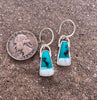 Opalized Chrysocolla earrings