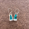 Opalized Chrysocolla earrings