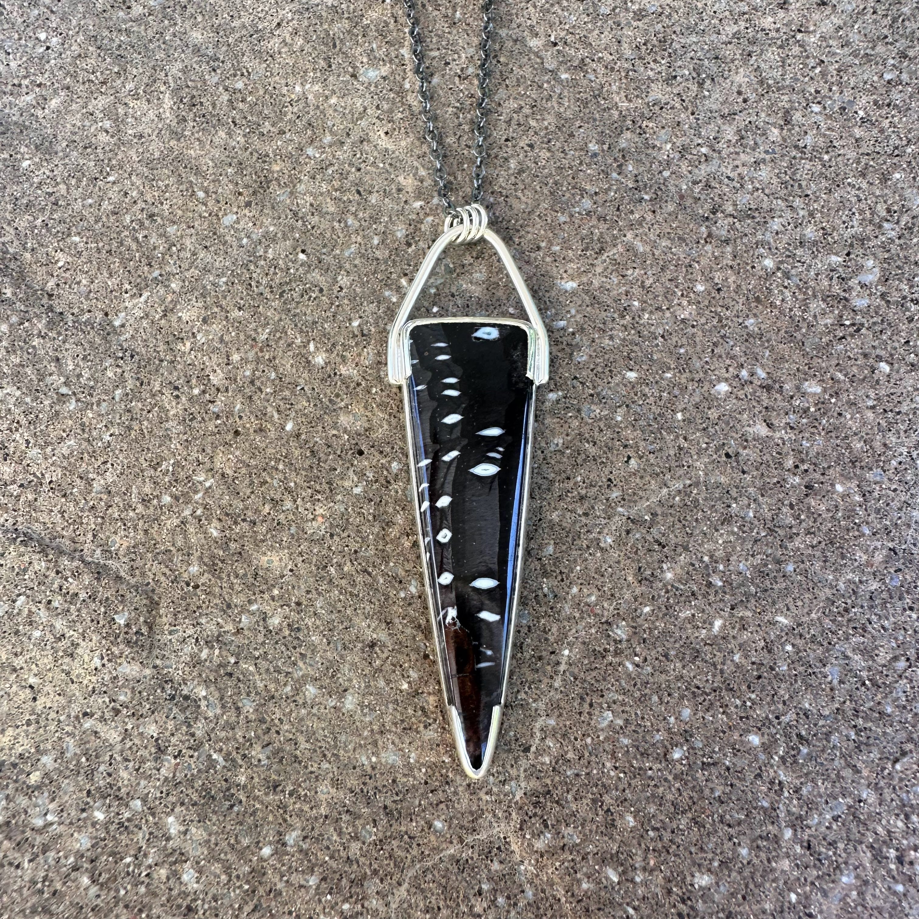 Petrified Spruce Wood pendant – Patti Page Jewelry