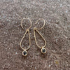 Black Diamond and gold earrings