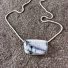 Dendrite Agate on Peacock Pearls