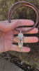 Petrified Channel Wood and Druzy Pendant