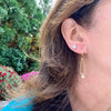 18K Yellow Gold diamond earrings