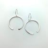 Sterling open hoop earrings